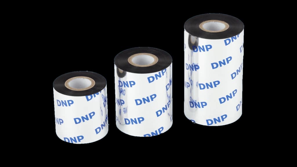 DNP R395 - Wash Care Ribbon Dùng Cho Dệt May Resin Đen