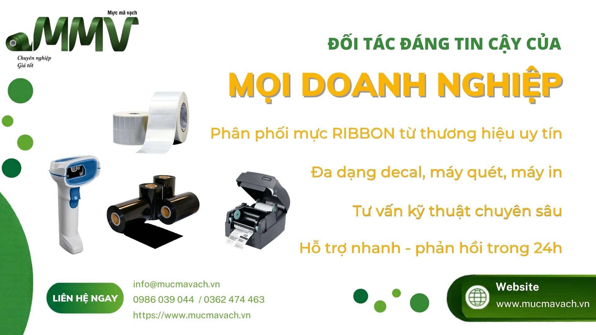 Mực Mã Vạch - Đơn vị cung cấp giải pháp in ấn chính hãng uy tín