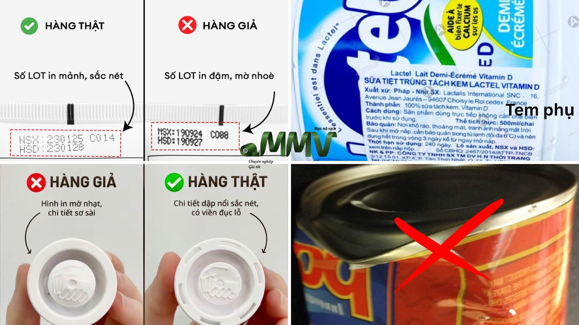 Cách phân biệt nhanh sữa thật giả từ bên ngoài vỏ hộp