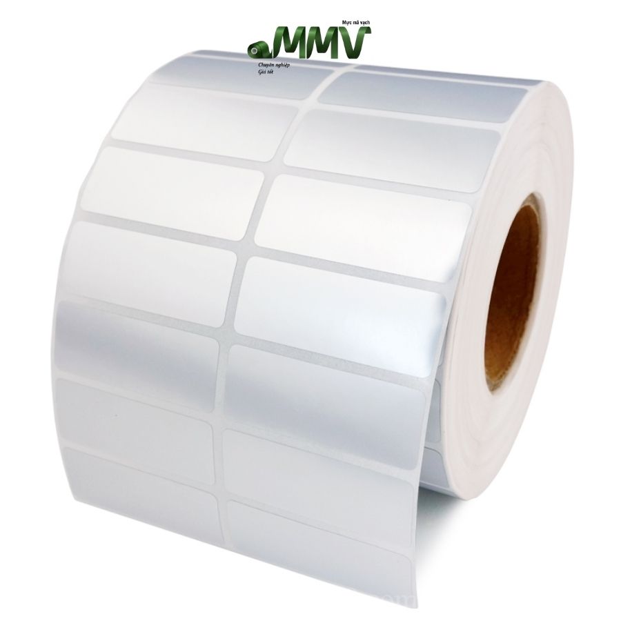 Decal tem xi bạc 50x30mm loại 2 tem trên hàng