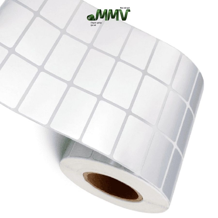 Decal xi bạc 3 tem 35x15mm cuộn 50m