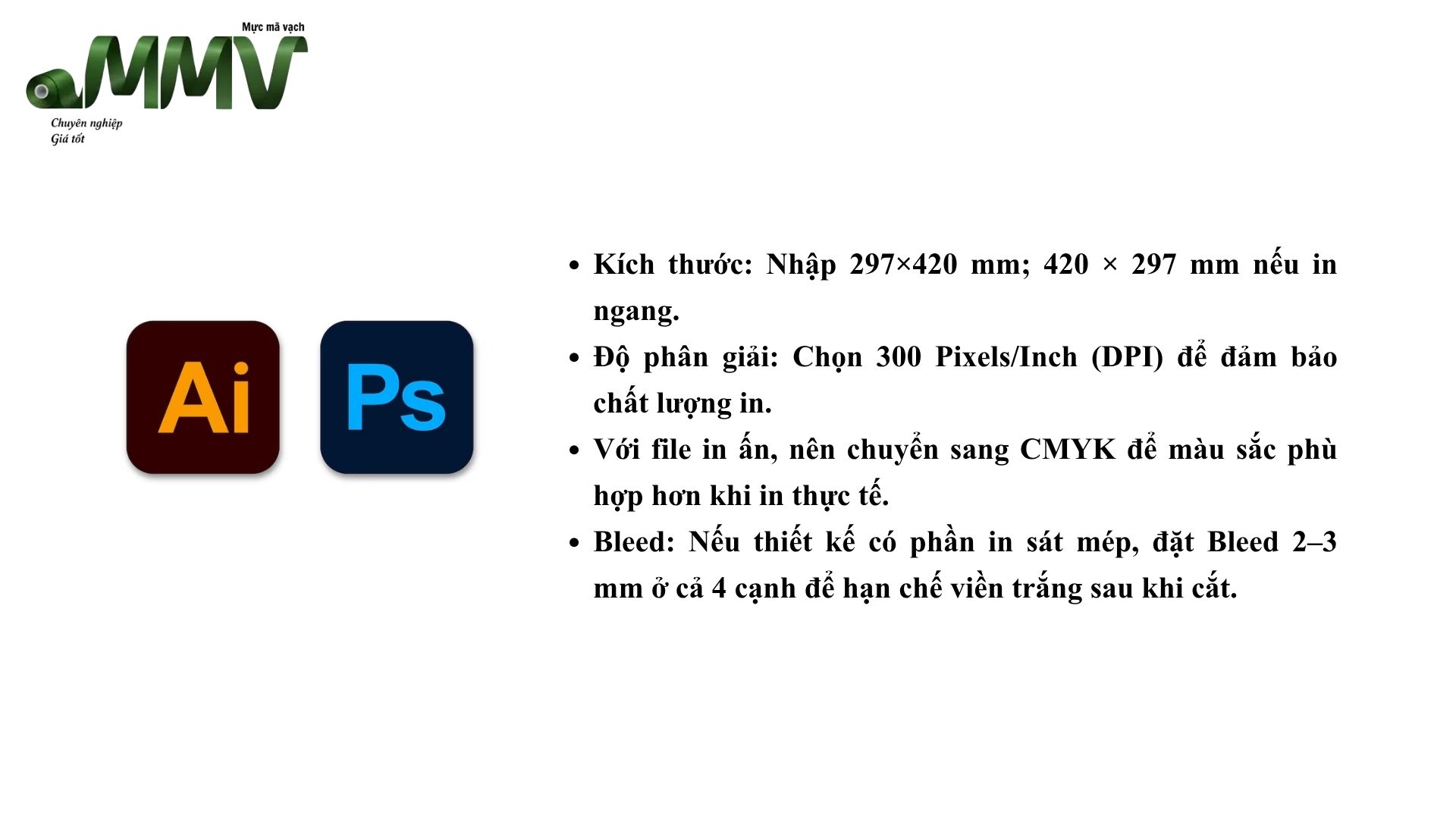 Cách tạo file giấy A3 với Adobe Photoshop & Illustrator (AI)