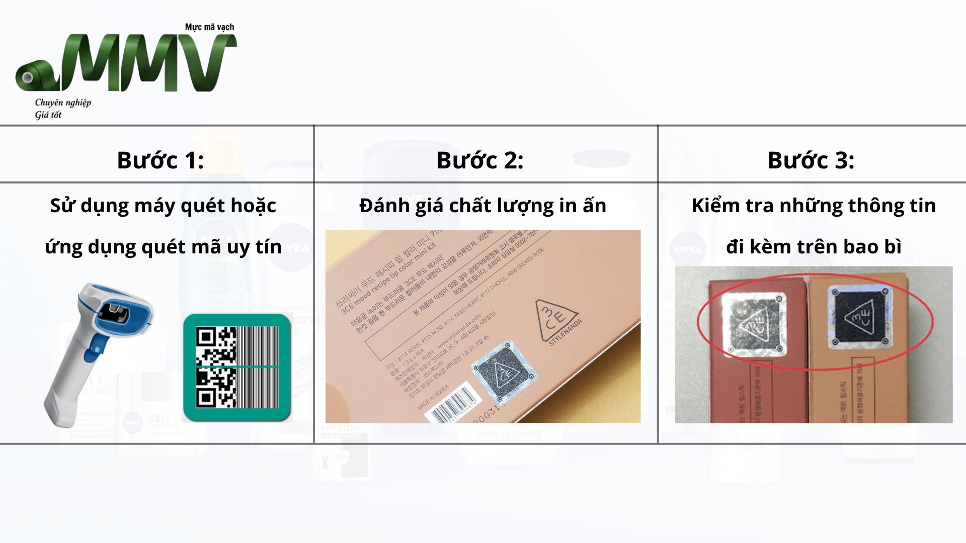 Hướng dẫn 3 bước check mã vạch để xác minh mỹ phẩm hàng chính hãng