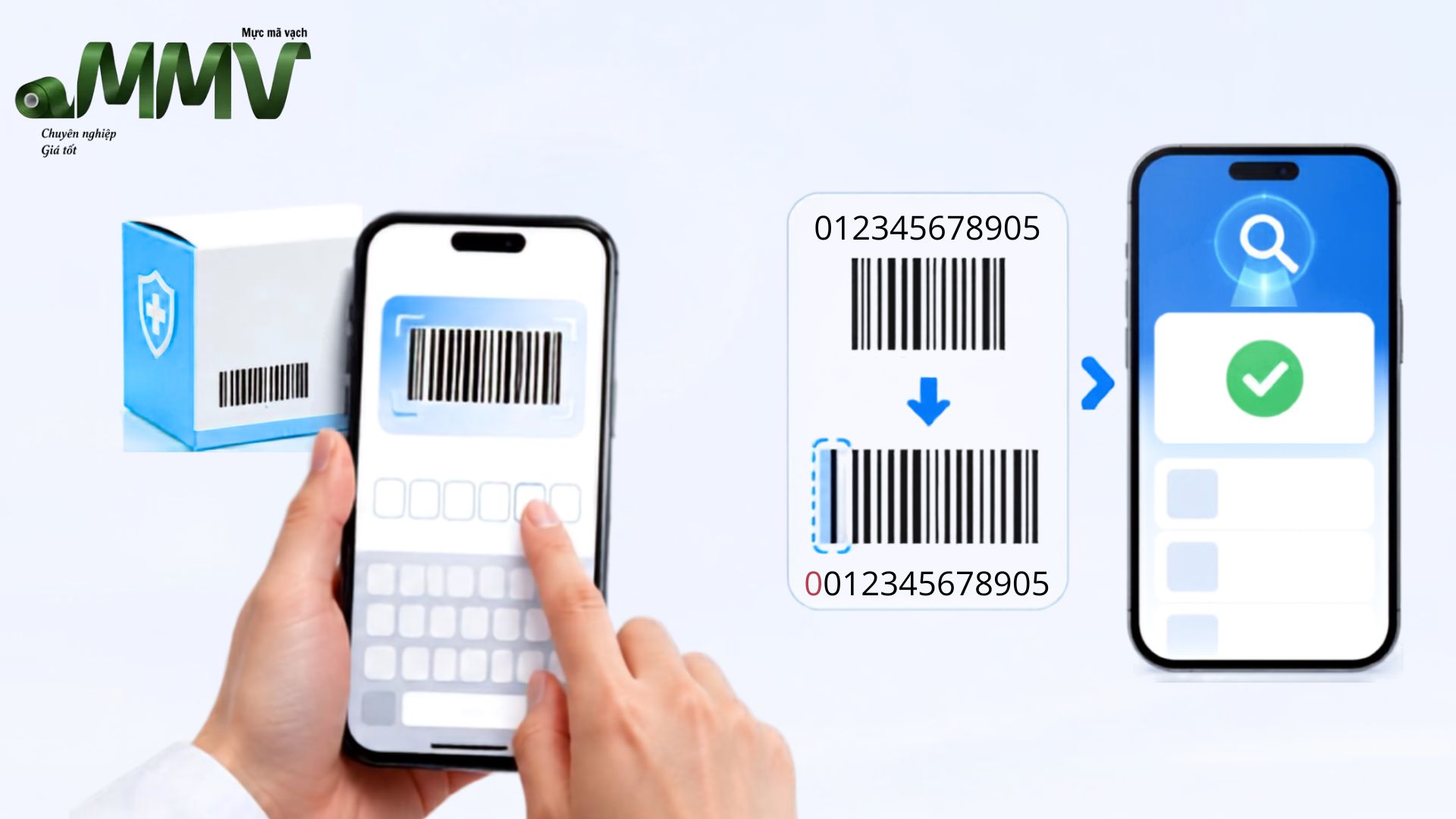 Sửa lỗi app không nhận diện được mã vạch bằng cách thêm số 0 vào đầu chuỗi mã vạch