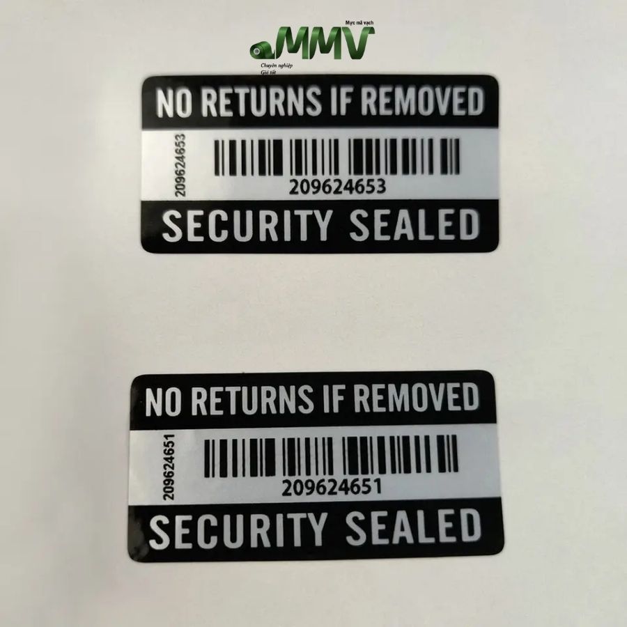 Mẫu tem decal xi bạc 5