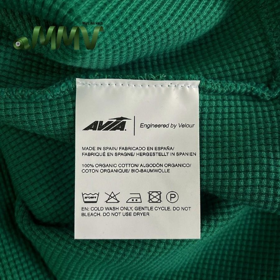 Mẫu tem mác vải quần áo 6