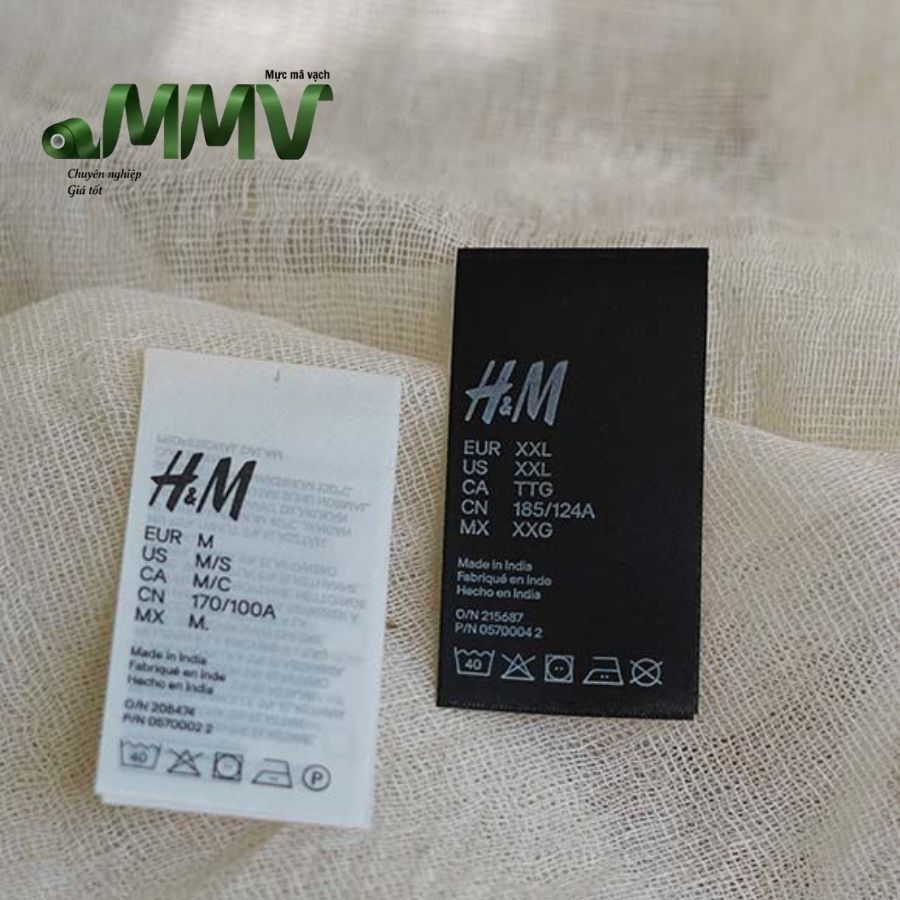 Mẫu tem mác vải quần áo 7