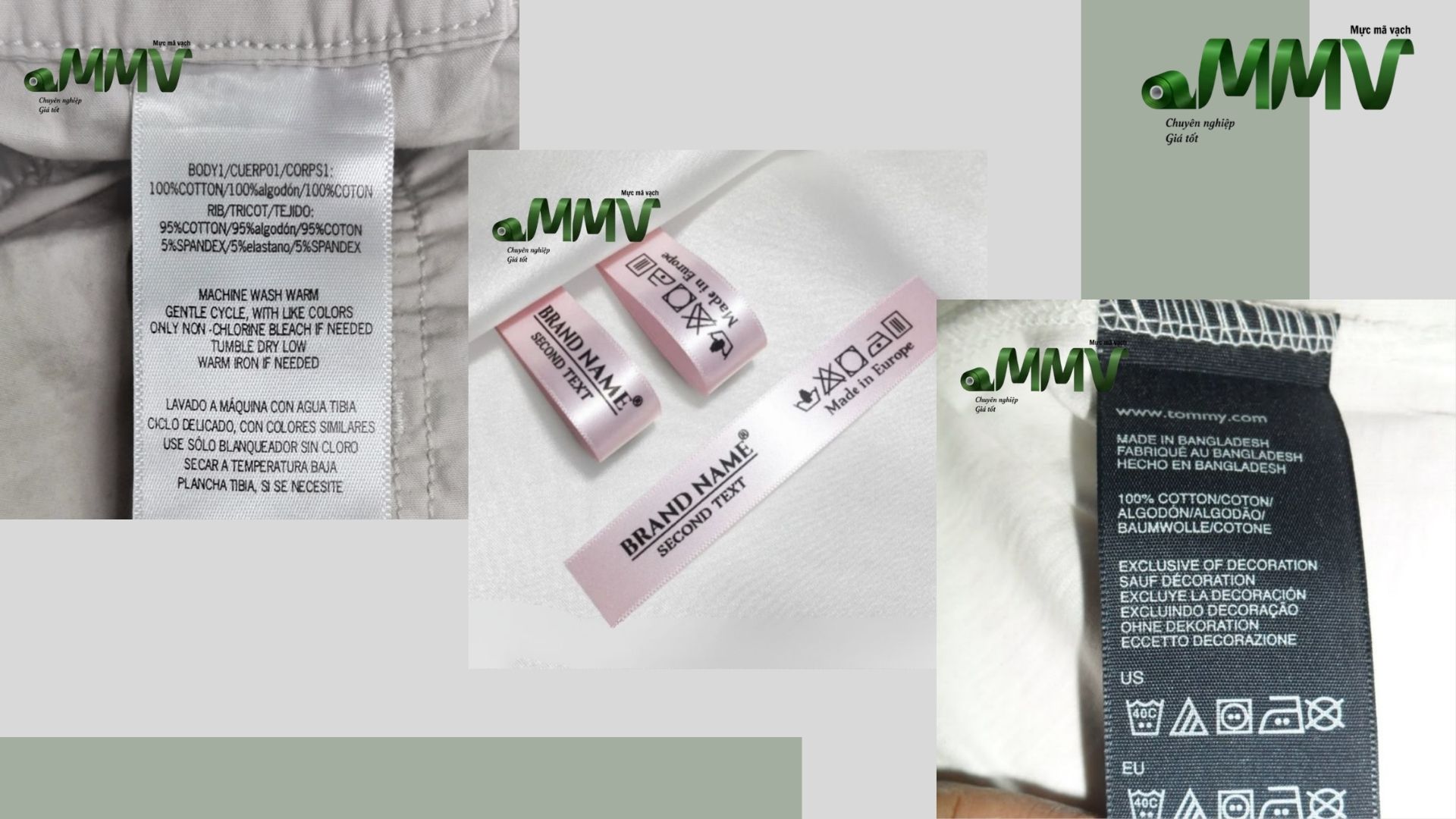 Mực ribbon in nhãn vải dùng để in trên những chất liệu 