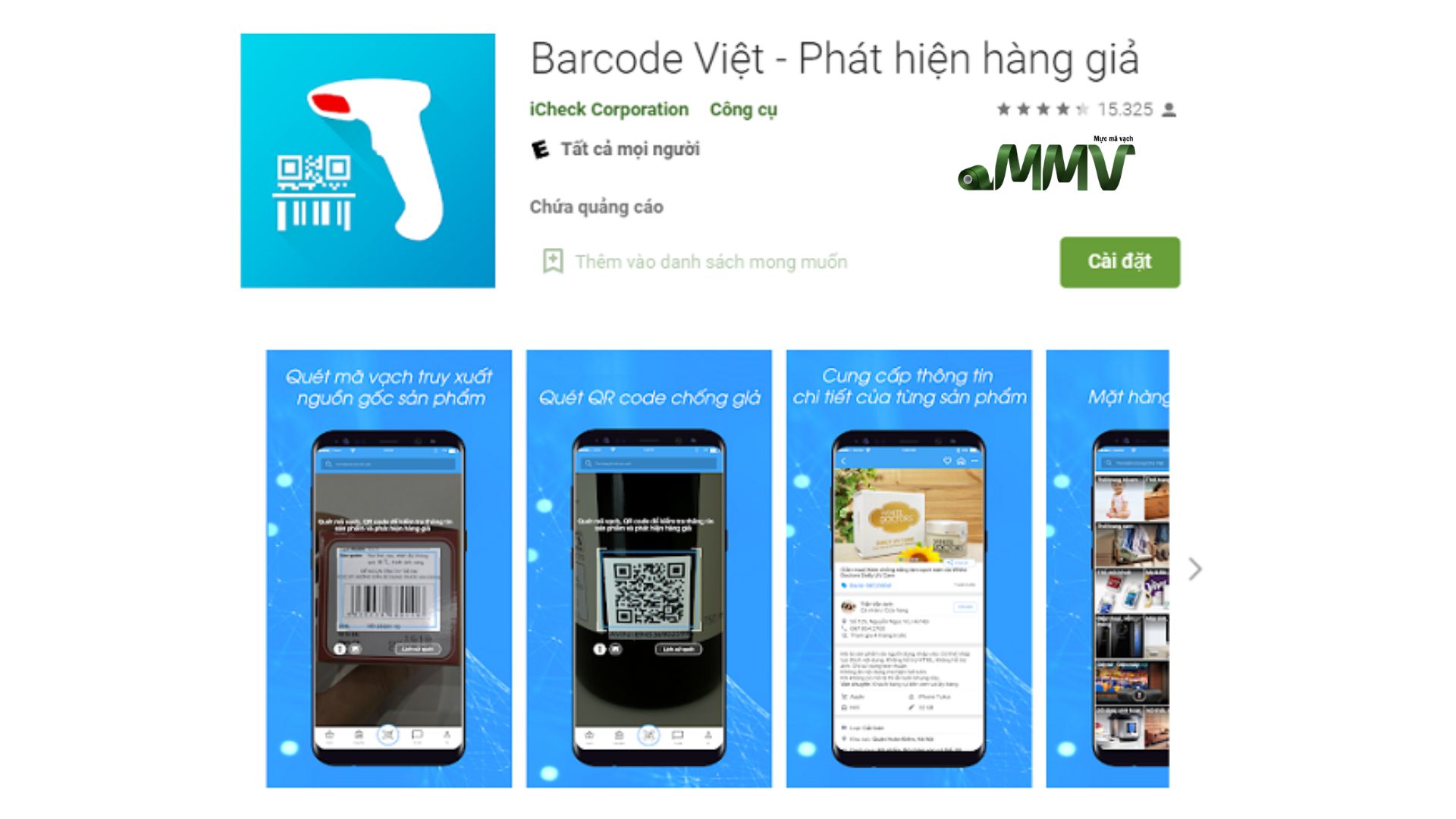 Check mã vạch bằng Barcode Việt