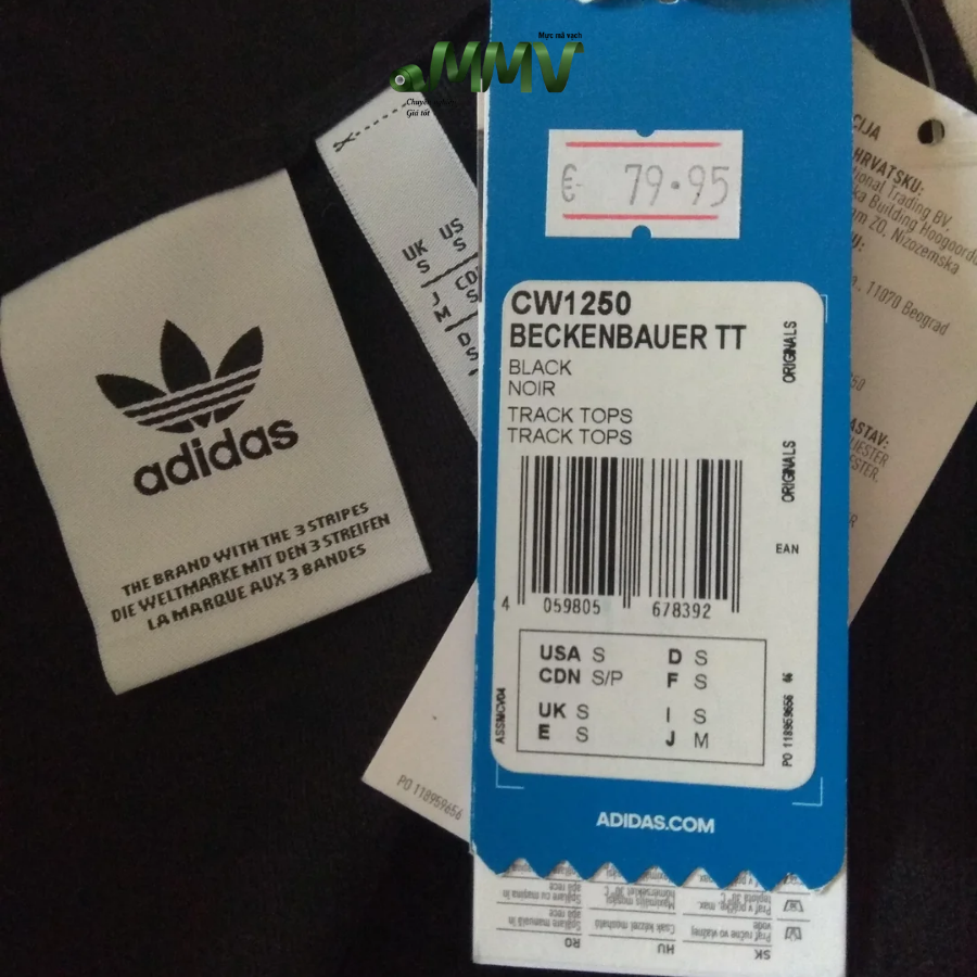 Tem mã vạch Adidas