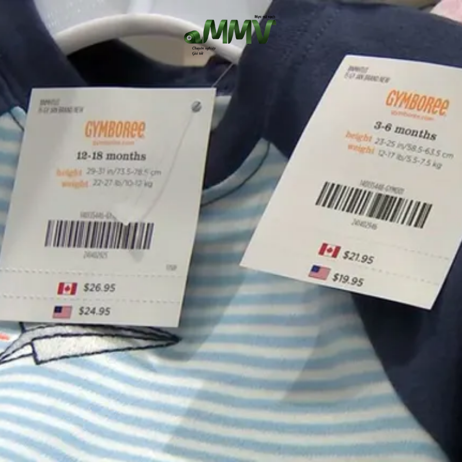 Tem mã vạch Gymboree