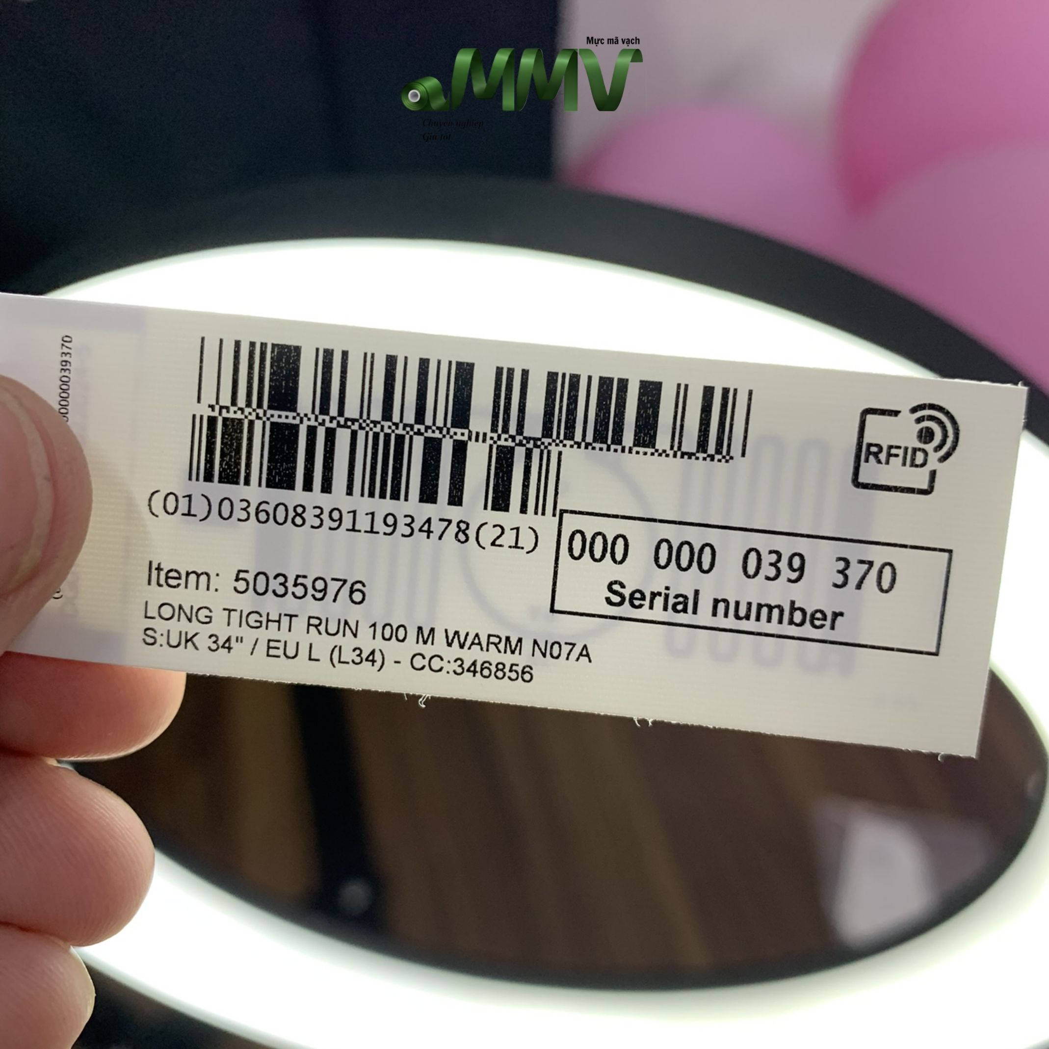 Hình 5: Ứng dụng mực D110A 